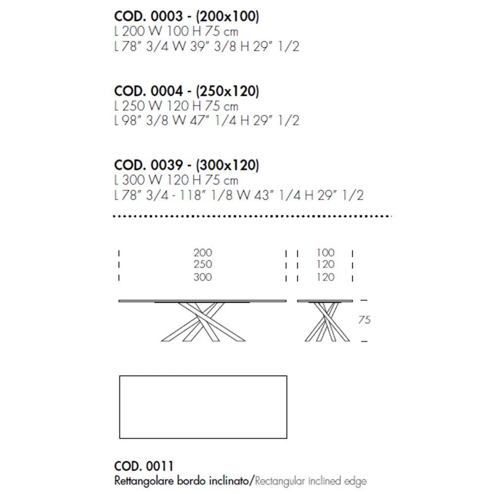 Table Tonin Casa Style Wood