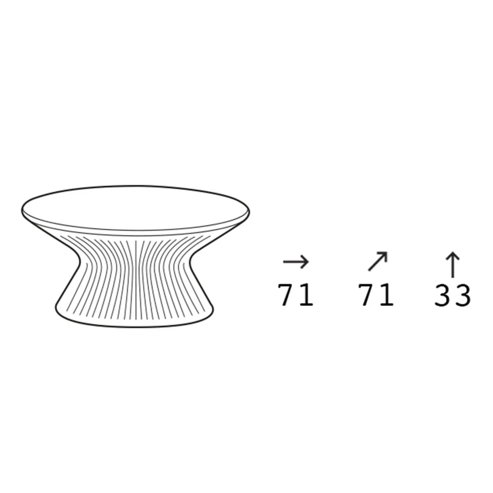 Plust Collection Petite table Fade - Lava