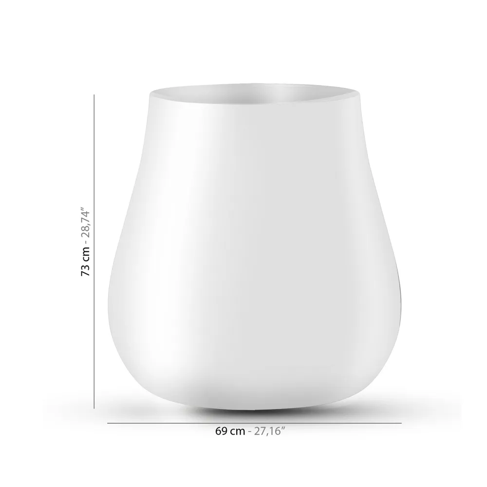 Plust Collection Jarrón Drop - Blanco