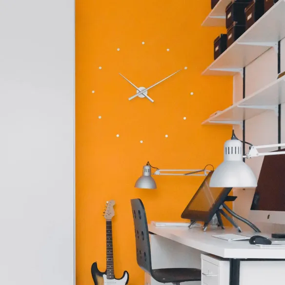 Horloge mural nomon OJ Silver