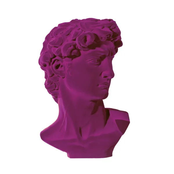 Keramikskulptur Adriani e Rossi David Velvet - Lila