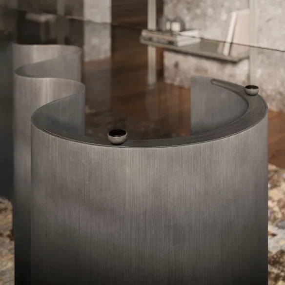 Table rectangulaire Cattelan Italia Papel Glass