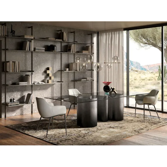 Table rectangulaire Cattelan Italia Papel Glass