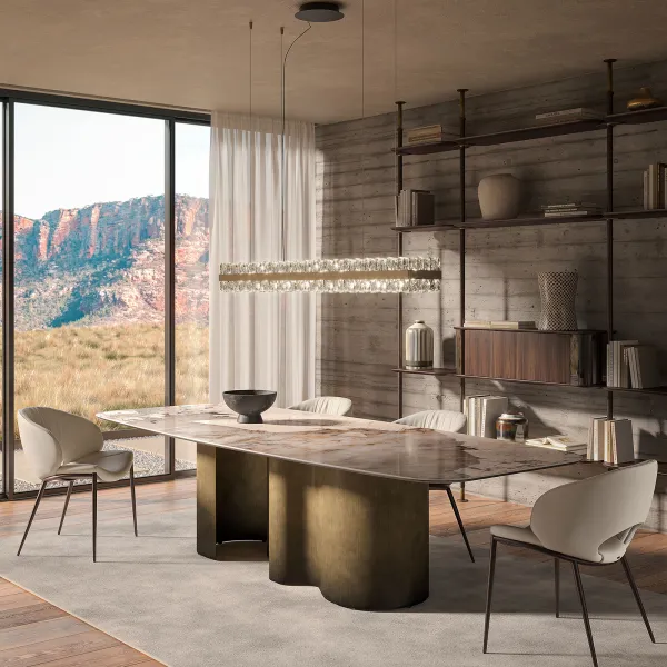 Table en forme Cattelan Italia Papel Keramik 2