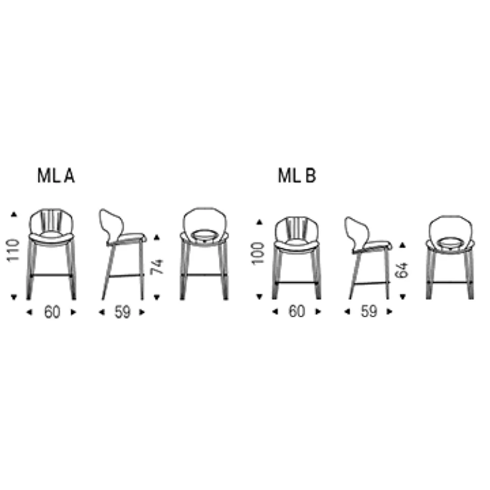 Taburete Cattelan Italia Miranda ML