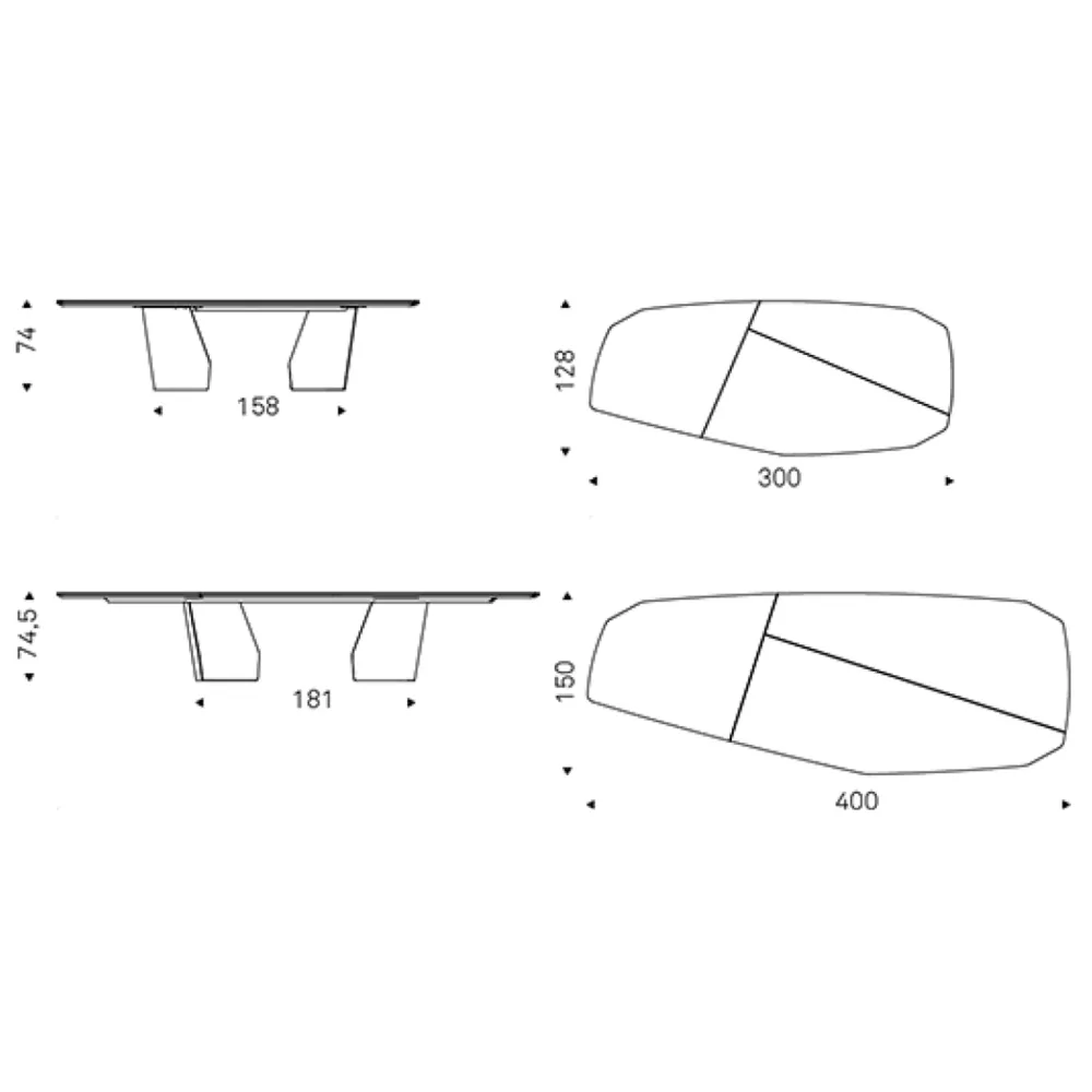Table Cattelan Italia Senator Wood