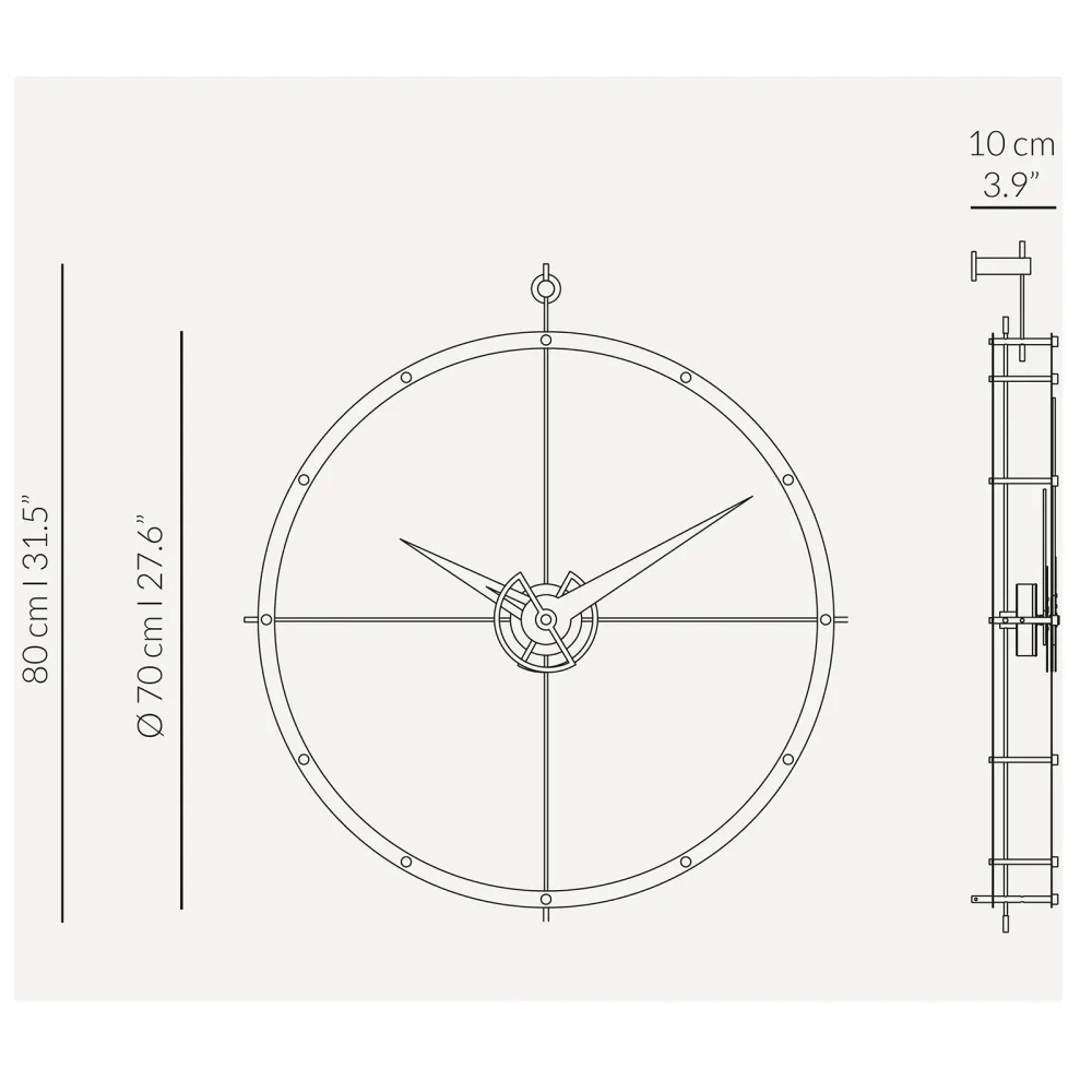 Wanduhr nomon Doble 0