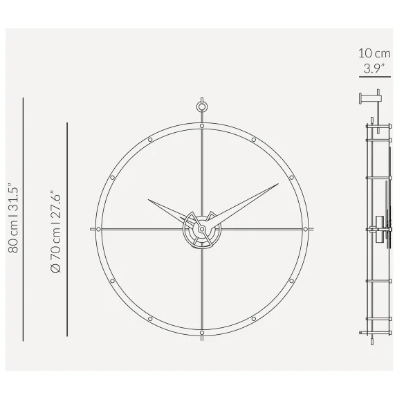 Wanduhr nomon Doble 0