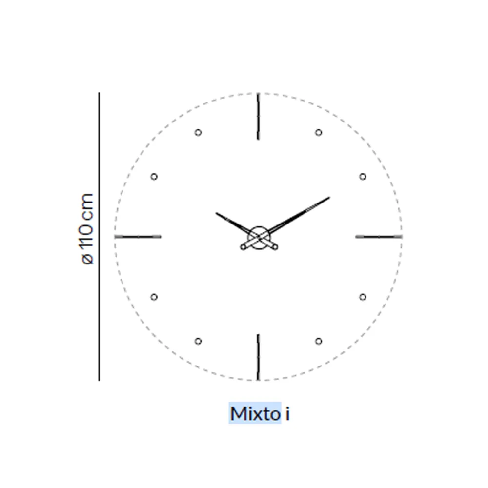 Horloge mural nomon Mixto I