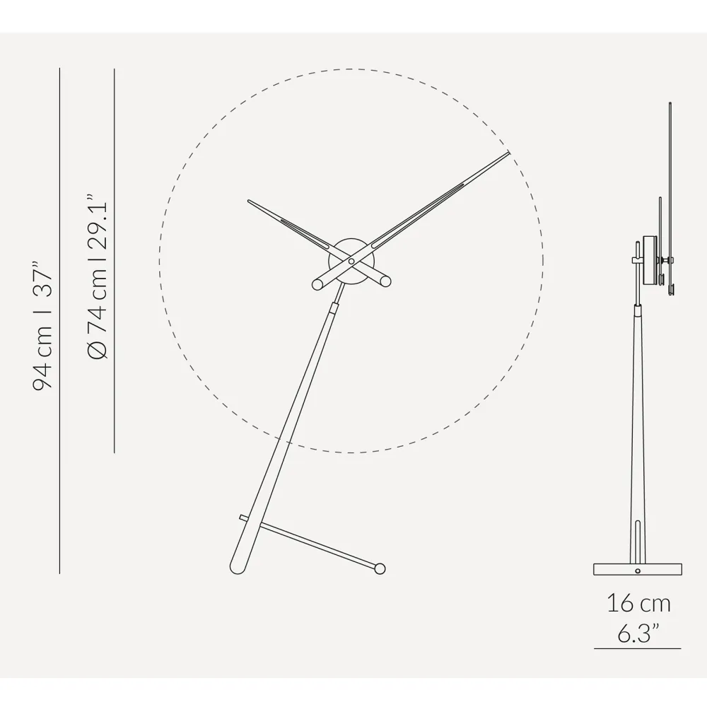 Table clock  Nomon Puntero N