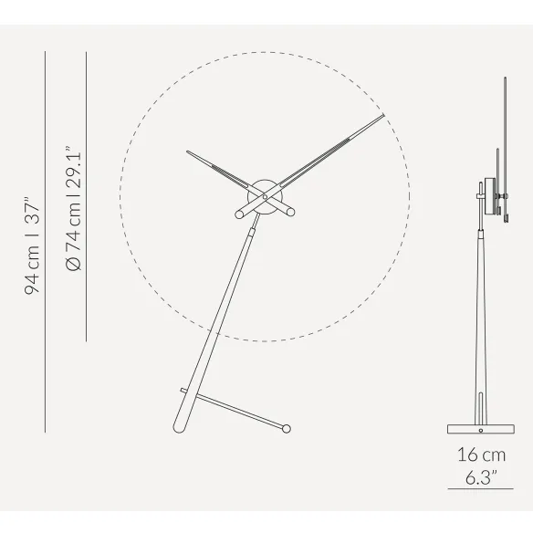 Table clock  Nomon Puntero N