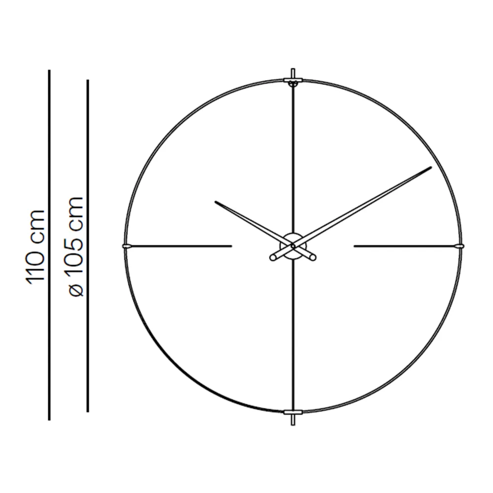 Nomon Bilbao N wall clock