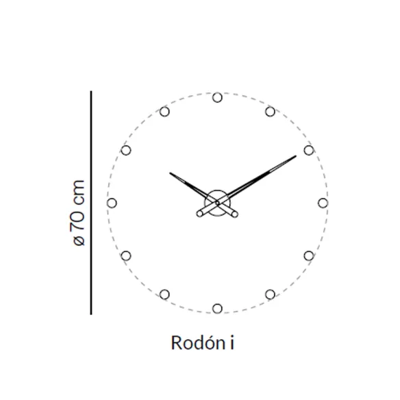 Horloge murale Nomon Rodòn I Cromo