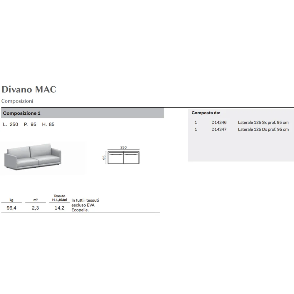 Sofa Novamobili Mac