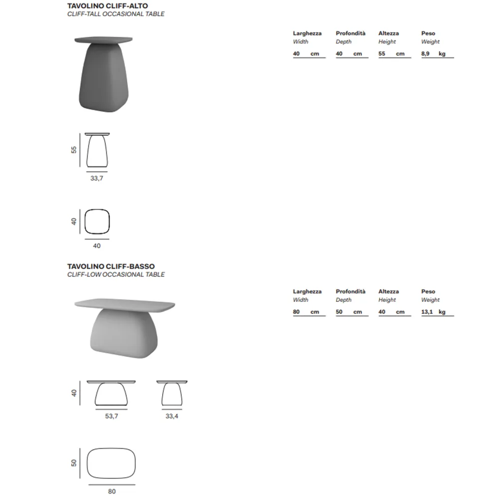 Coffee table Novamobili Cliff