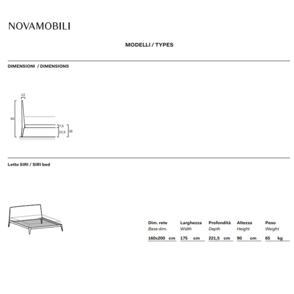 Letto Novamobili Siri