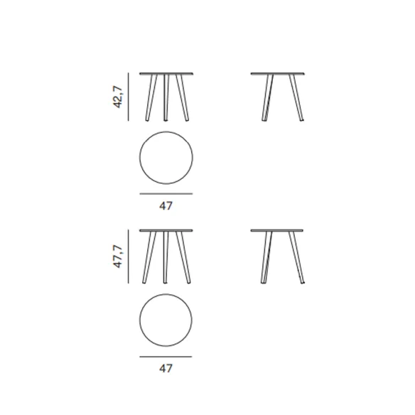 Petite Table Novamobili Trio