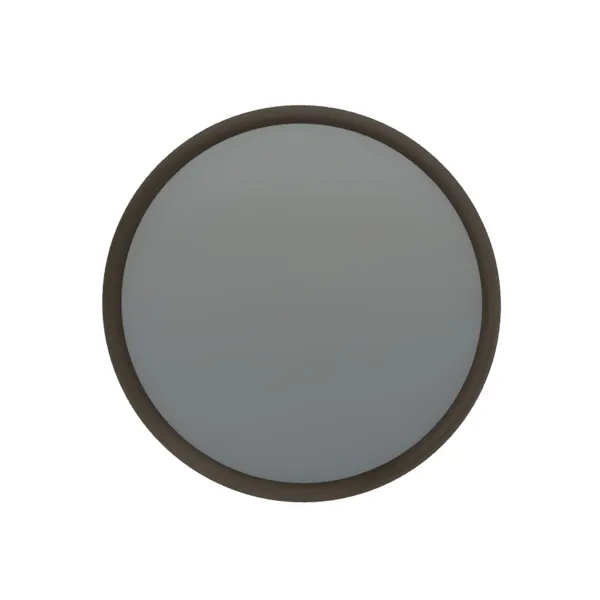 Novamobili Espejo Deep - Ø 90 x 6 cm - oxidized bronze frame