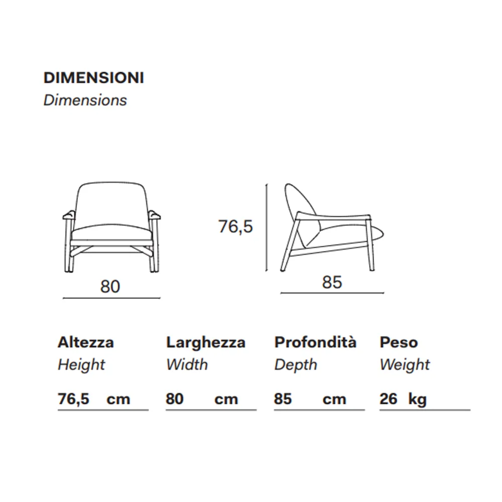 Novamobili Fauteuil Hamptons - Vinaccia