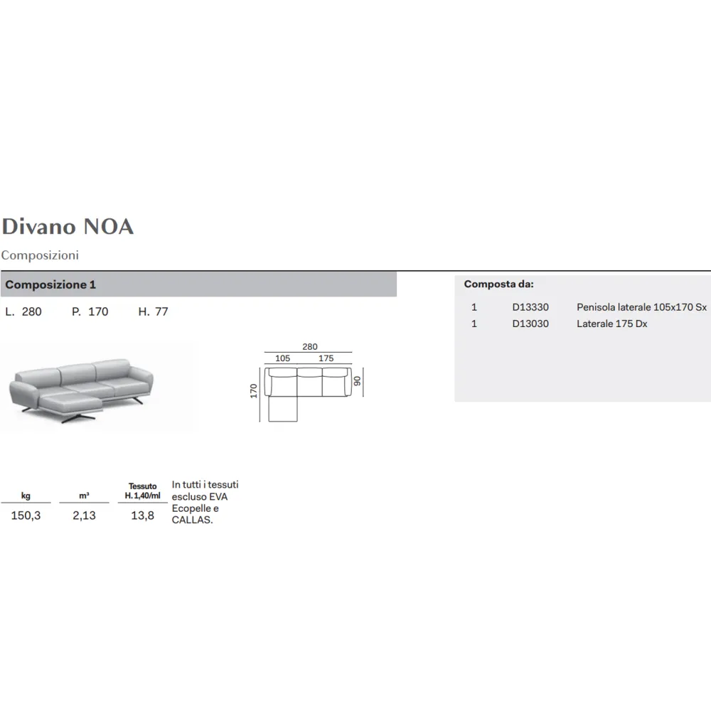 Novamobili Sofá modular Noa