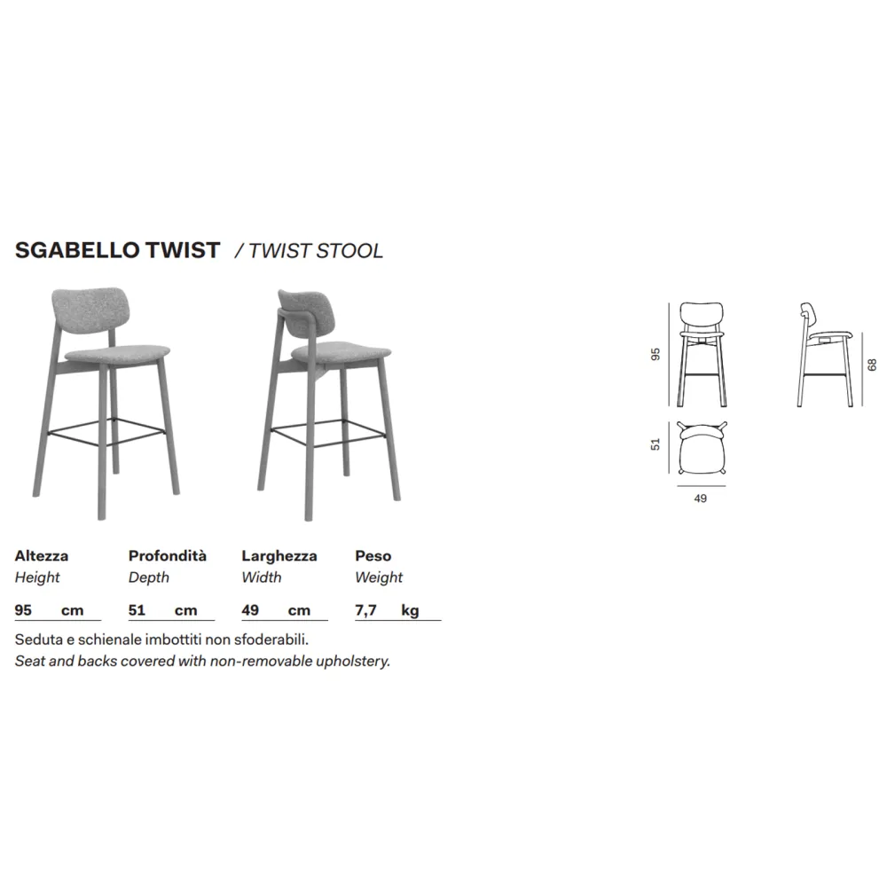 Tabouret Novamobili Twist