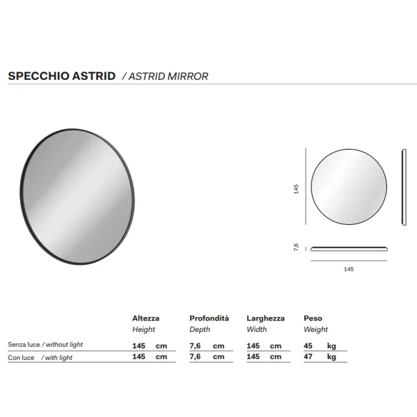 Mirror Novamobili Astrid