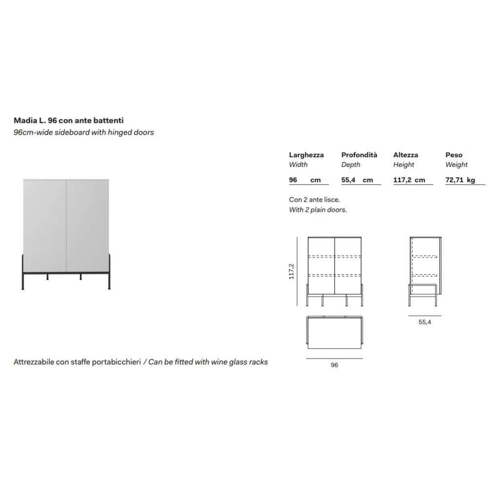 Sideboard 2-door Novamobili Belt