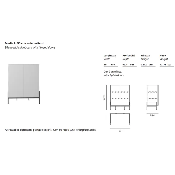 Sideboard 2-door Novamobili Belt
