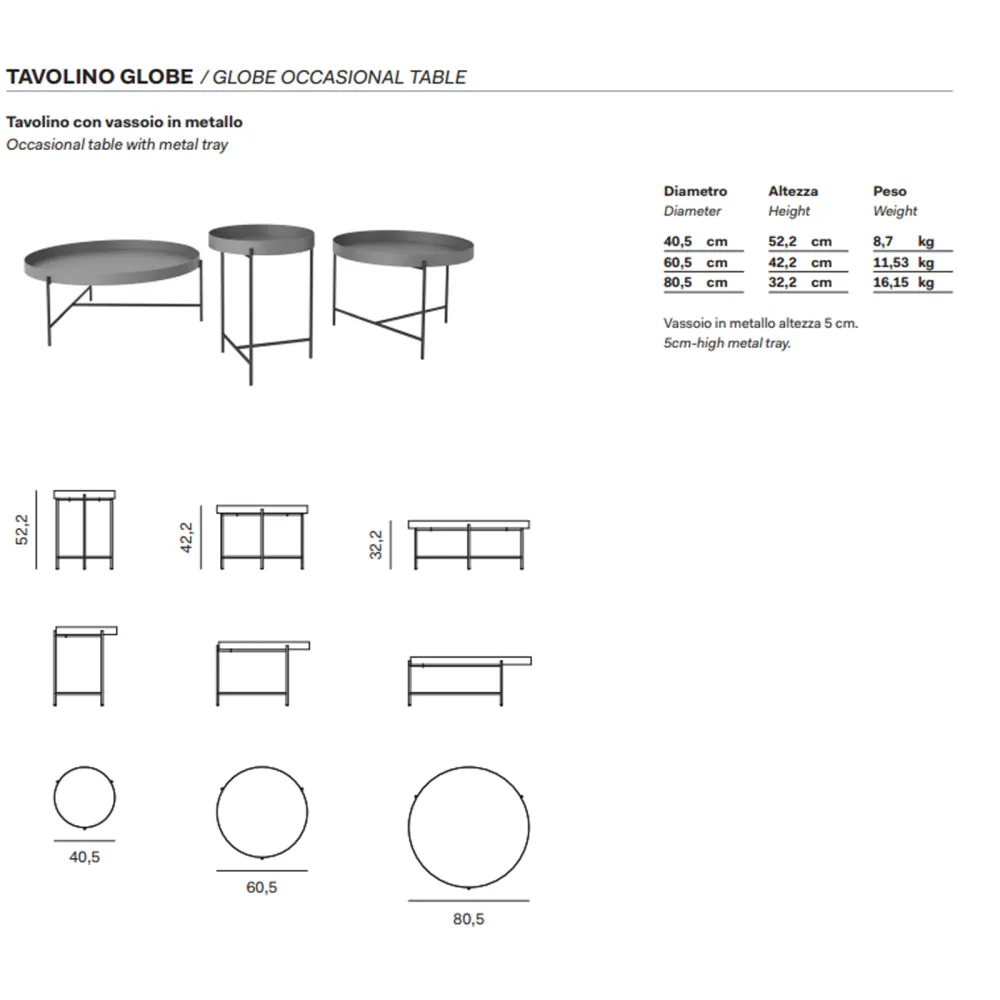 Couchtisch Novamobili Globe