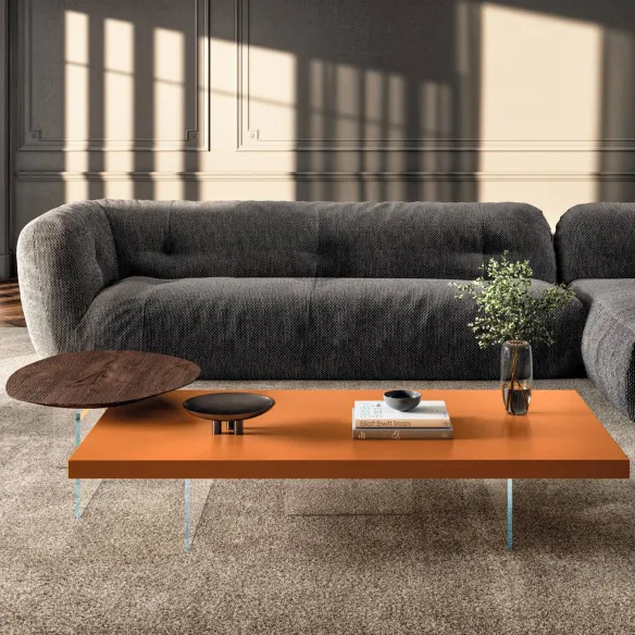 Lago Rectangular Coffee Table Air Lacquered H. 28
