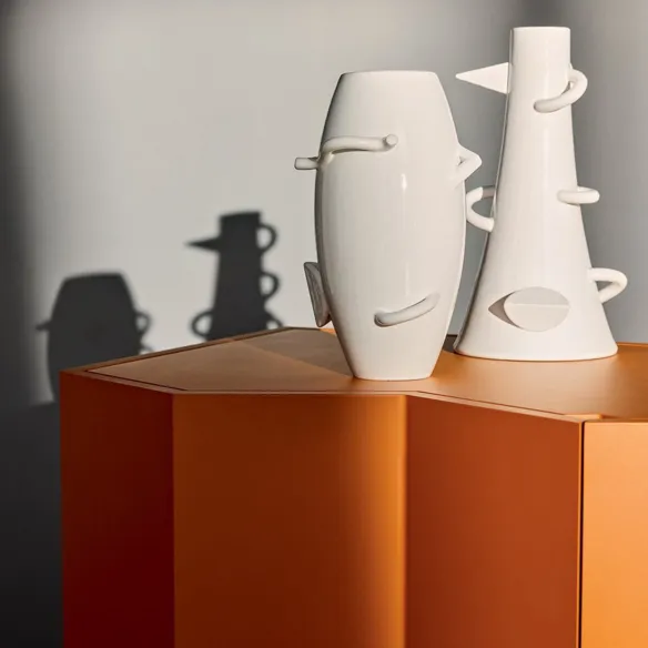 Zanotta Vaso conico in ceramica Dealbata