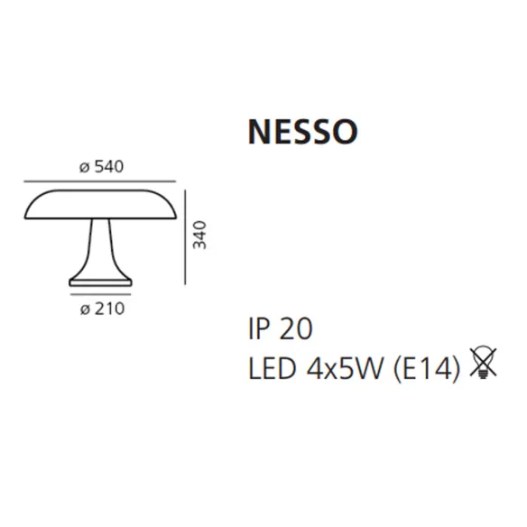Table lamp Artemide Nesso