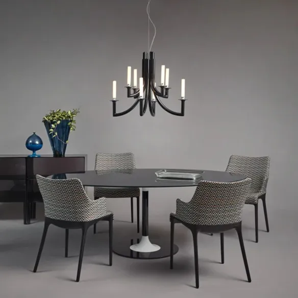 Kartell Khan Lampada a sospensione - Nero Opaco