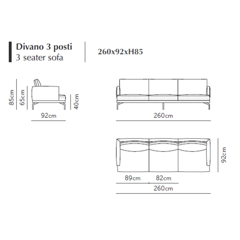 3-Sitzer-Sofa Albani New Hill