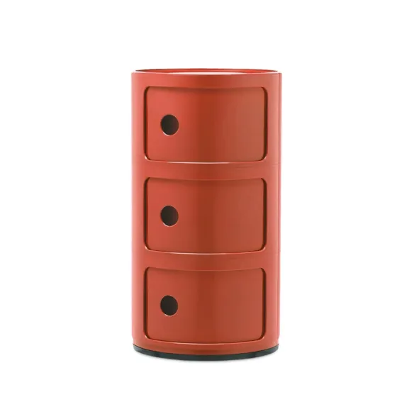 Kartell Cómoda Componibili Classic - 3 cajones - Naranja