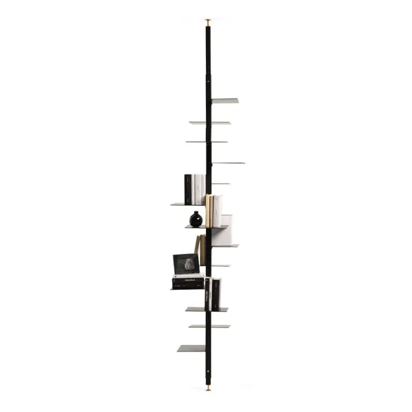 Mogg Adelaide Metal Bookcase with Upper Terminal C - Black