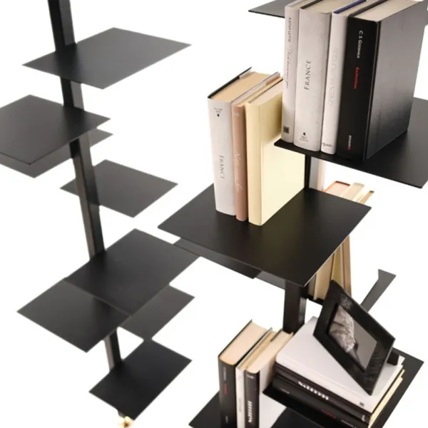 Mogg Adelaide Metal Bookcase with Upper Terminal C - Black 2