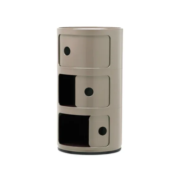 Kartell Cassettiera Componibili Classic - 3 cassetti - Tortora