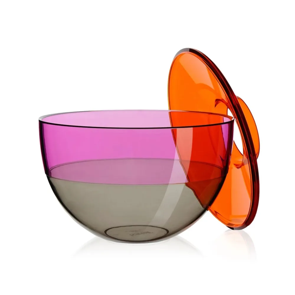 Kartell Shibuya Vase – Orange-Lila-Rauchig