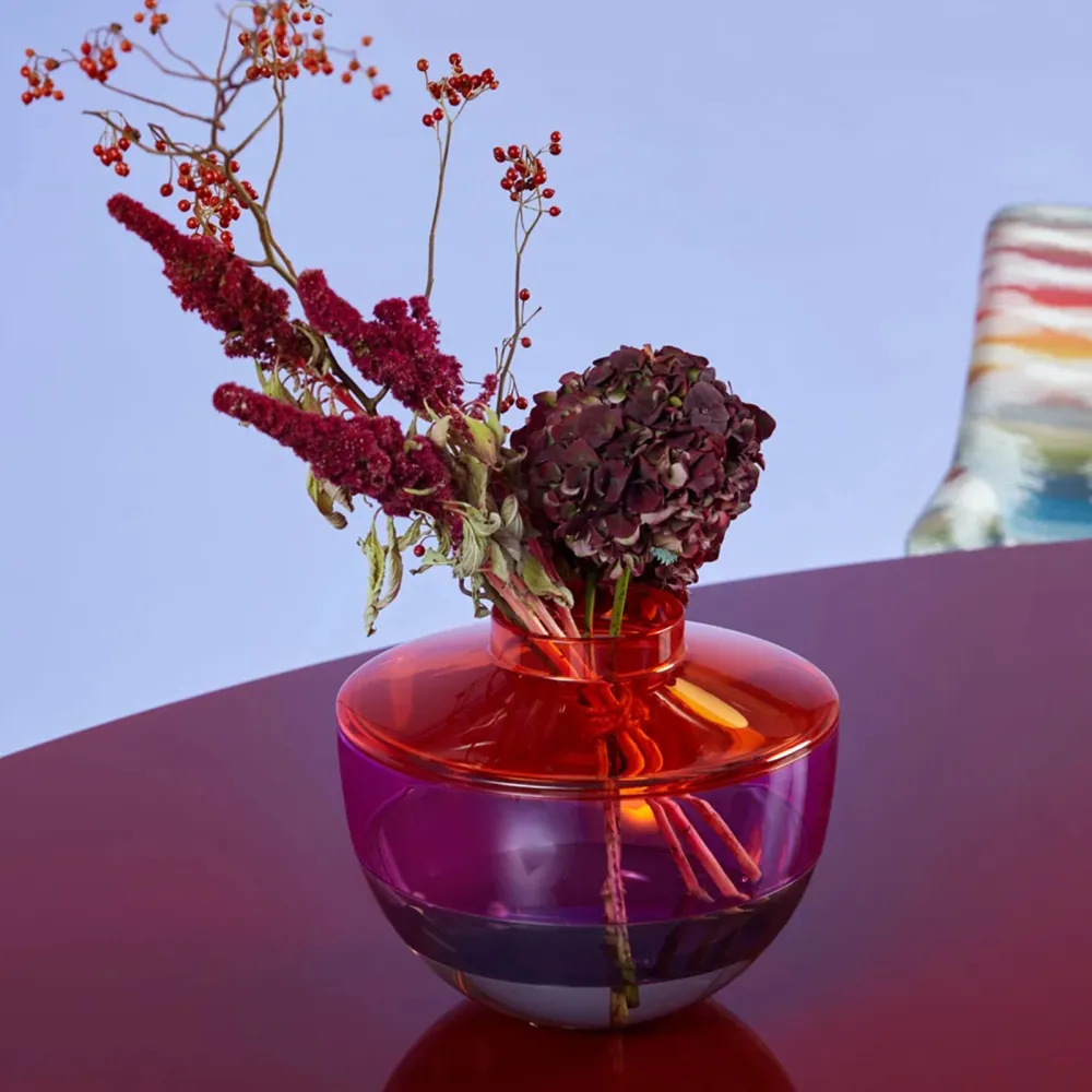 Kartell Vase Shibuya - Orange-Violet-Fumé