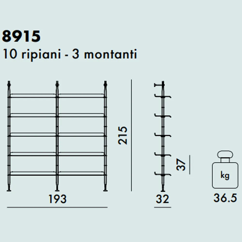 Kartell Libreria Adam Wood