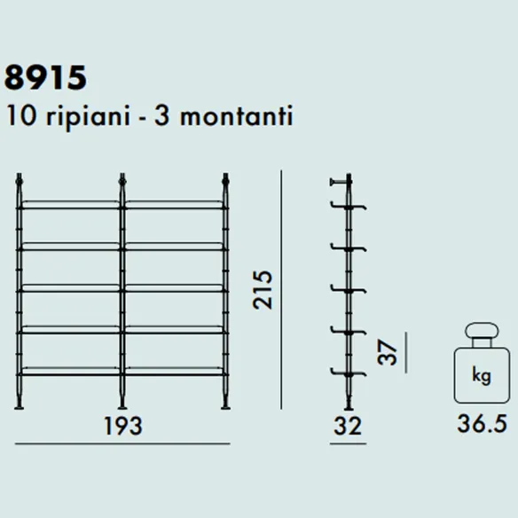 Kartell Libreria Adam Wood