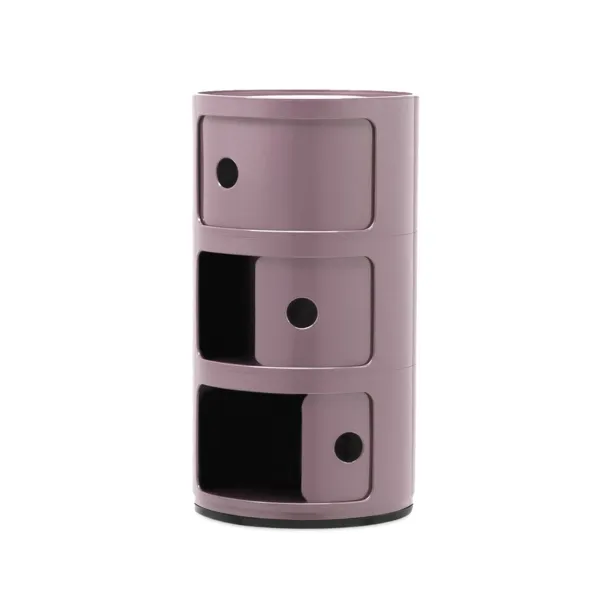 Kartell Cassettiera Componibili Classic - 3 cassetti - Malva 2