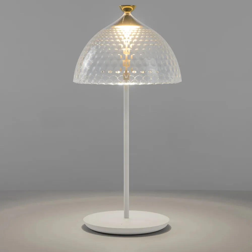 Kartell Pumo Table Lamp - Transparent-White
