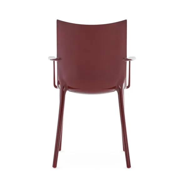 Chaise Kartell H.H.H Impression Graphique - Laque Bordeaux