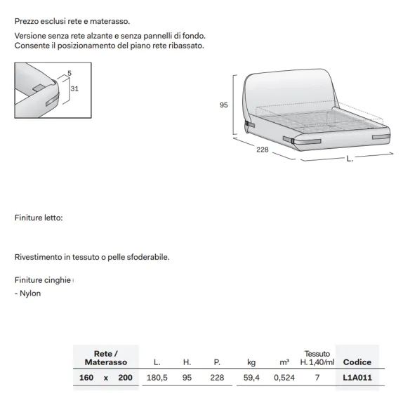 Novamobili Bed Tape