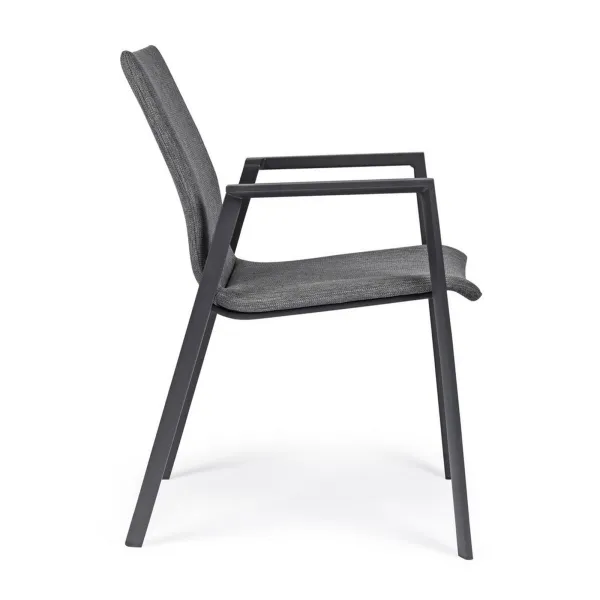 Bizzotto Odeon Sedia con braccioli - Antracite Grigio... 2