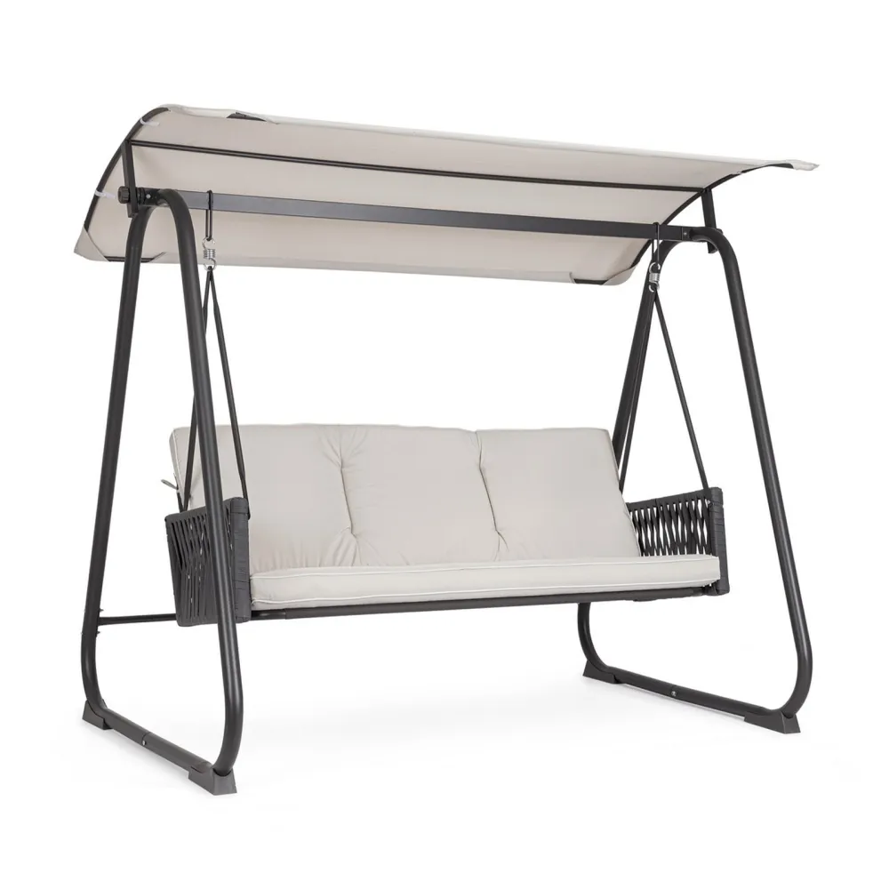 Bizzotto Dedalo Balancelle 3 places - Gris clair