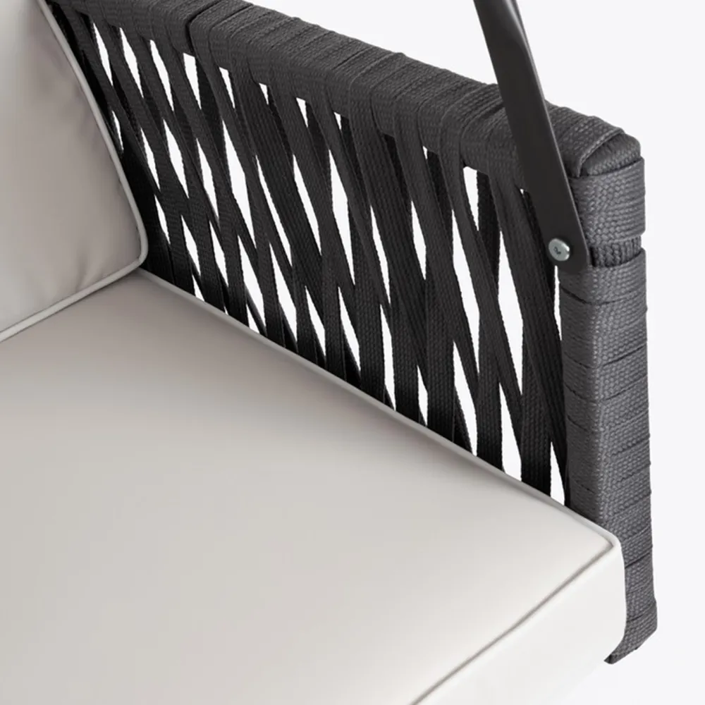 Bizzotto Dedalo 3 Seater Swing - Light Grey