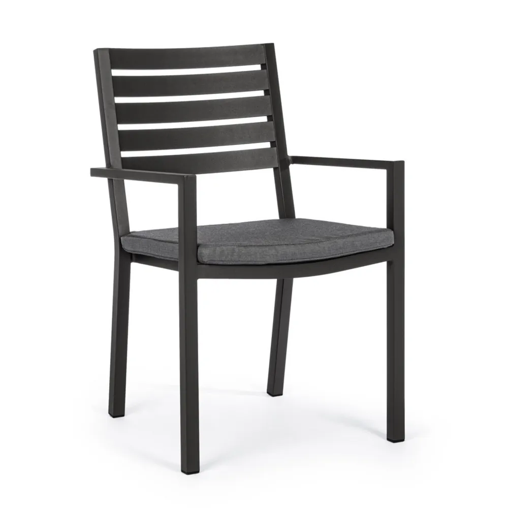 Bizzotto Helina Silla con reposabrazos - Antracite